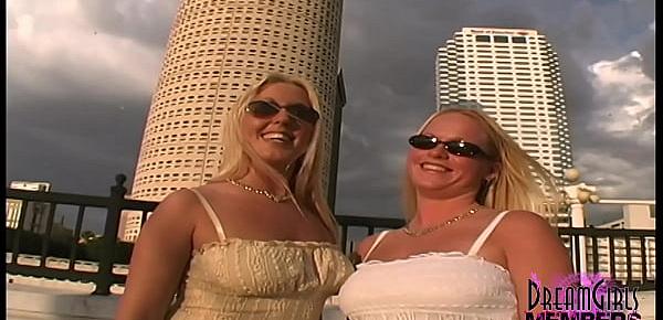  Two Blondes Bare Tits Ass And Pussy Around Tampa